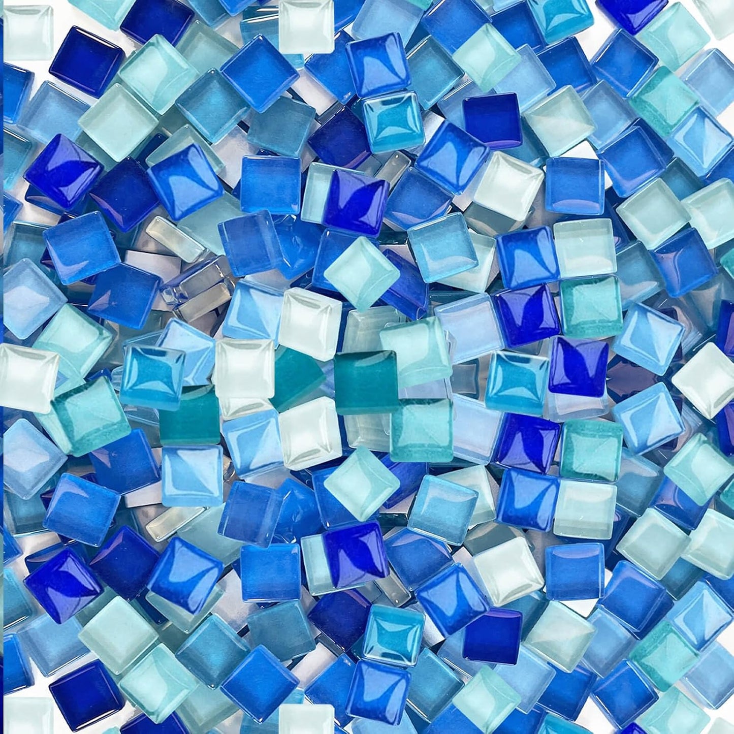 1200pcs Red Orange Yellow Mix Crystal Glass Mosaic Tiles – 0.4 Inch Square Bulk Mosaic Supplies for Crafts & DIY Projects