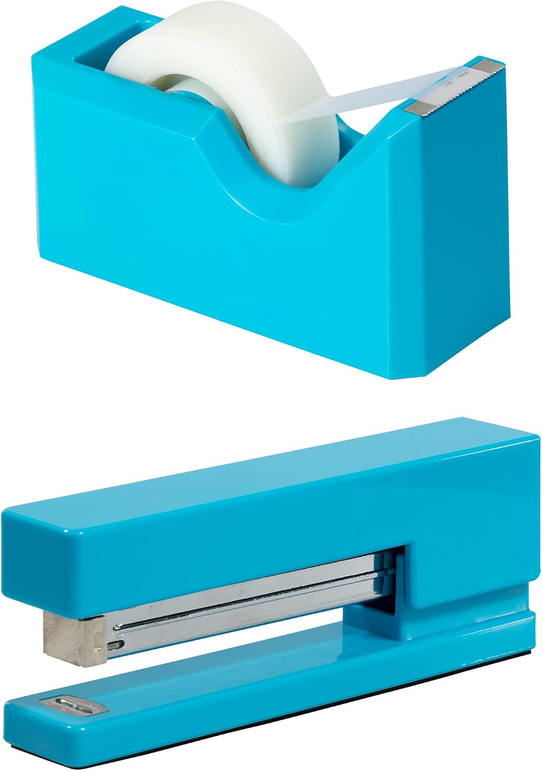 Office & Desk Sets - 1 Stapler & 1 Tape Dispenser - Yellow - 2/Pack