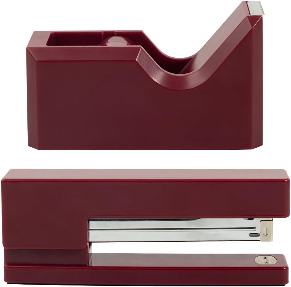 Office & Desk Sets - 1 Stapler & 1 Tape Dispenser - Yellow - 2/Pack