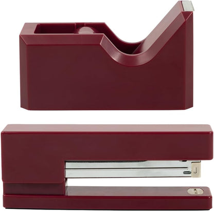 Office & Desk Sets - 1 Stapler & 1 Tape Dispenser - Yellow - 2/Pack