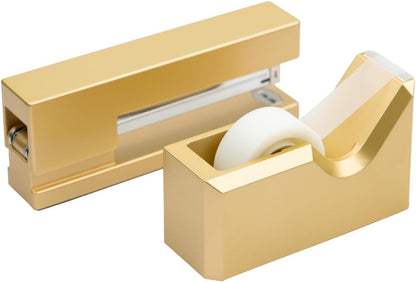 Office & Desk Sets - 1 Stapler & 1 Tape Dispenser - Yellow - 2/Pack