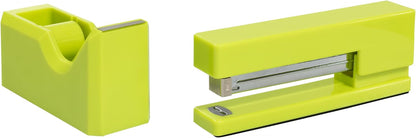 Office & Desk Sets - 1 Stapler & 1 Tape Dispenser - Yellow - 2/Pack