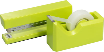 Office & Desk Sets - 1 Stapler & 1 Tape Dispenser - Yellow - 2/Pack