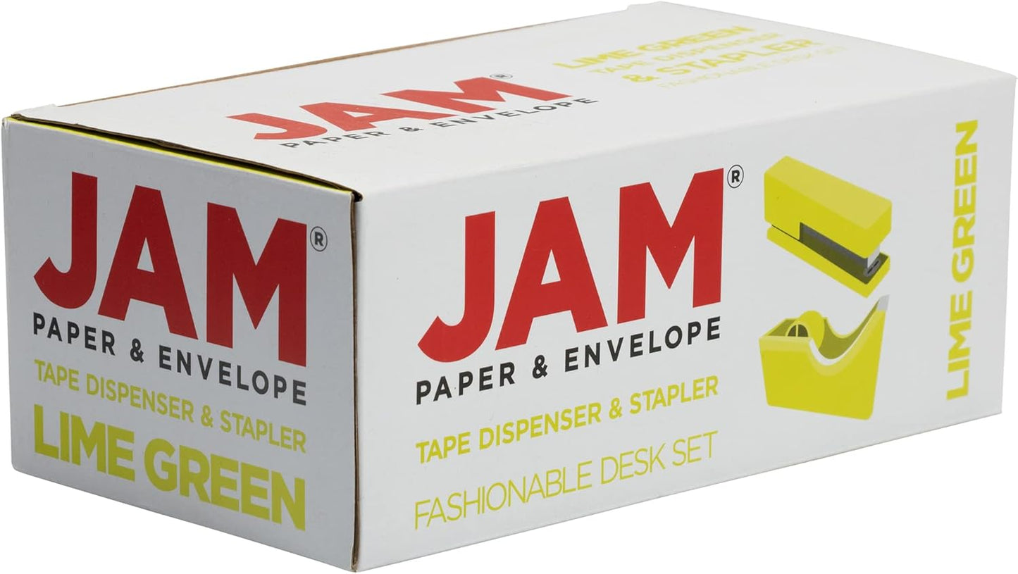 Office & Desk Sets - 1 Stapler & 1 Tape Dispenser - Yellow - 2/Pack