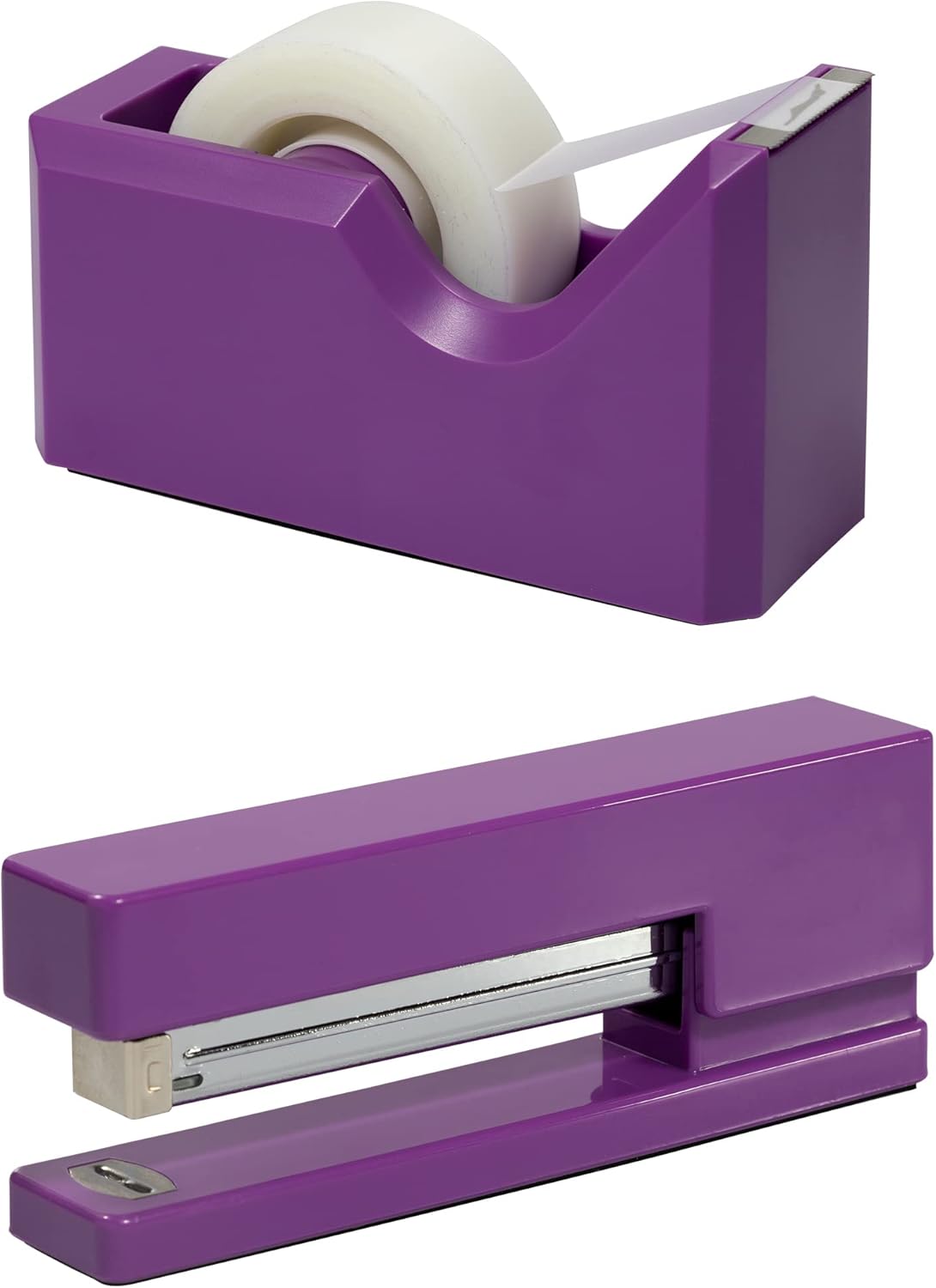 Office & Desk Sets - 1 Stapler & 1 Tape Dispenser - Yellow - 2/Pack