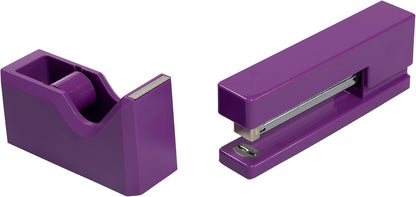 Office & Desk Sets - 1 Stapler & 1 Tape Dispenser - Yellow - 2/Pack
