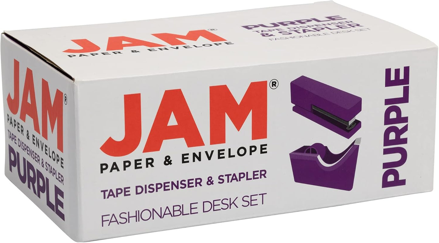 Office & Desk Sets - 1 Stapler & 1 Tape Dispenser - Yellow - 2/Pack
