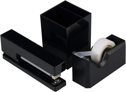 Office & Desk Sets - 1 Stapler & 1 Tape Dispenser - Yellow - 2/Pack