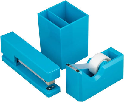 Office & Desk Sets - 1 Stapler & 1 Tape Dispenser - Yellow - 2/Pack