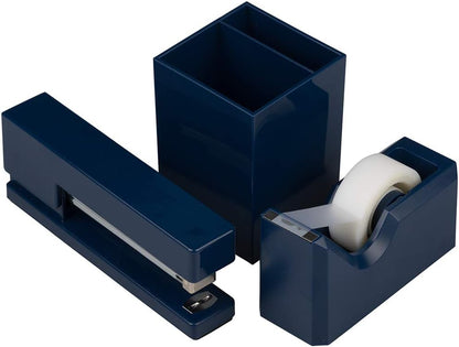 Office & Desk Sets - 1 Stapler & 1 Tape Dispenser - Yellow - 2/Pack