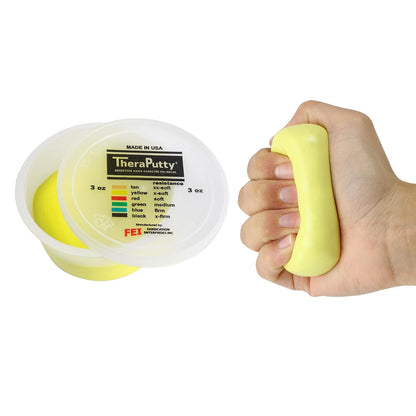 10-2611 Theraputty Plus Hand Exercise Putty, Yellow, 3oz, X-Soft