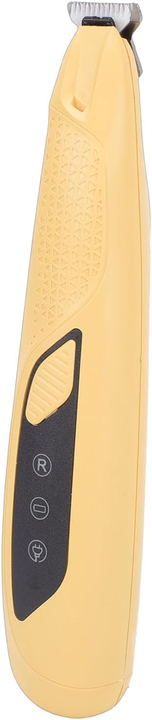 Dog Paws Trimmer with LED Light, Rechargeable Cordless Small Pet Hair Grooming Trimmer Dog Clippers, Portable Pet Grooming Kit for Paws, Eyes, Ears, Face, Rump (Yellow)