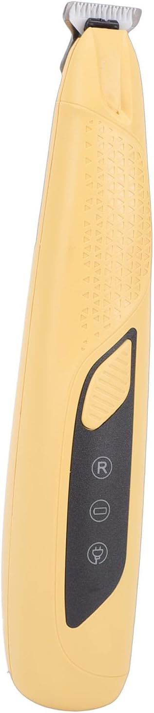 Dog Paws Trimmer with LED Light, Rechargeable Cordless Small Pet Hair Grooming Trimmer Dog Clippers, Portable Pet Grooming Kit for Paws, Eyes, Ears, Face, Rump (Yellow)