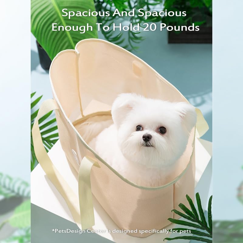 Breathable Mesh Cat Small Dog Purse Carrier Tote Bag for Small Dogs Pets Outdoor Pet Purse Carriers for Puppy Cat Small Dog Tote Soft-Sided Bag for Small Dogs Rabbits Cats Carrier Outcrop Bag