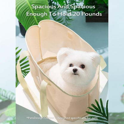 Breathable Mesh Cat Small Dog Purse Carrier Tote Bag for Small Dogs Pets Outdoor Pet Purse Carriers for Puppy Cat Small Dog Tote Soft-Sided Bag for Small Dogs Rabbits Cats Carrier Outcrop Bag
