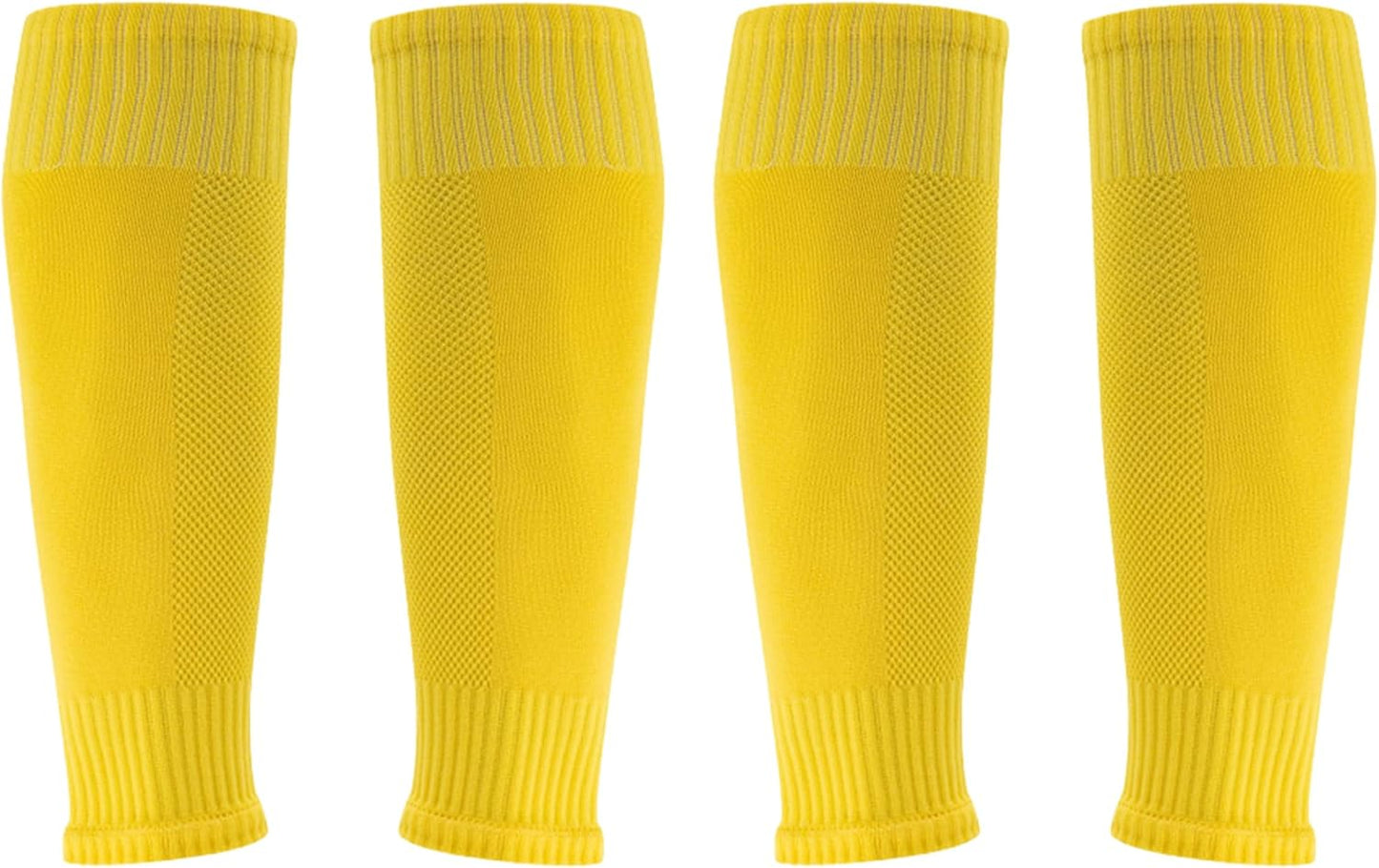 2/4/12 Pairs Pro Soccer Leg Sleeves Socks, Scrunch Leg Sleeve, Compression for Calf