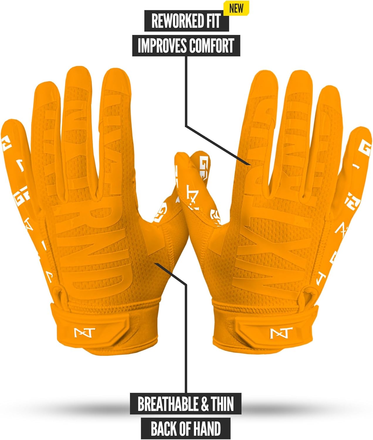 G2 Pro Football Gloves, Men's Ultra Sticky Elite Receiver Gloves