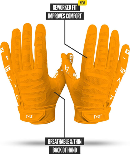G2 Pro Football Gloves, Men's Ultra Sticky Elite Receiver Gloves