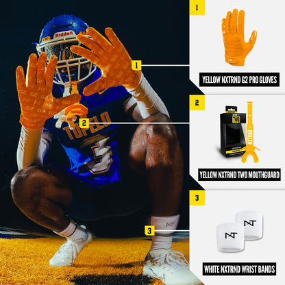 G2 Pro Football Gloves, Men's Ultra Sticky Elite Receiver Gloves