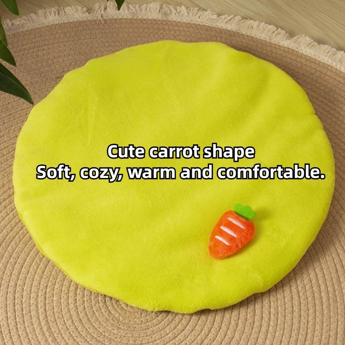 Guinea Pig Beds, Rabbit Beds, Warm Bunny Beds for Kitten, Puppy, Chinchillas, Hamsters, Hedgehogs, Ferrets, Maned Lizards and Rats (Yellow)