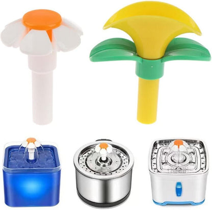 2PCS Cat Fountain Replacement Flower Nozzle Head for Round Cubic Top Water Dispen