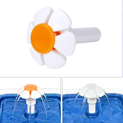 2PCS Cat Fountain Replacement Flower Nozzle Head for Round Cubic Top Water Dispen