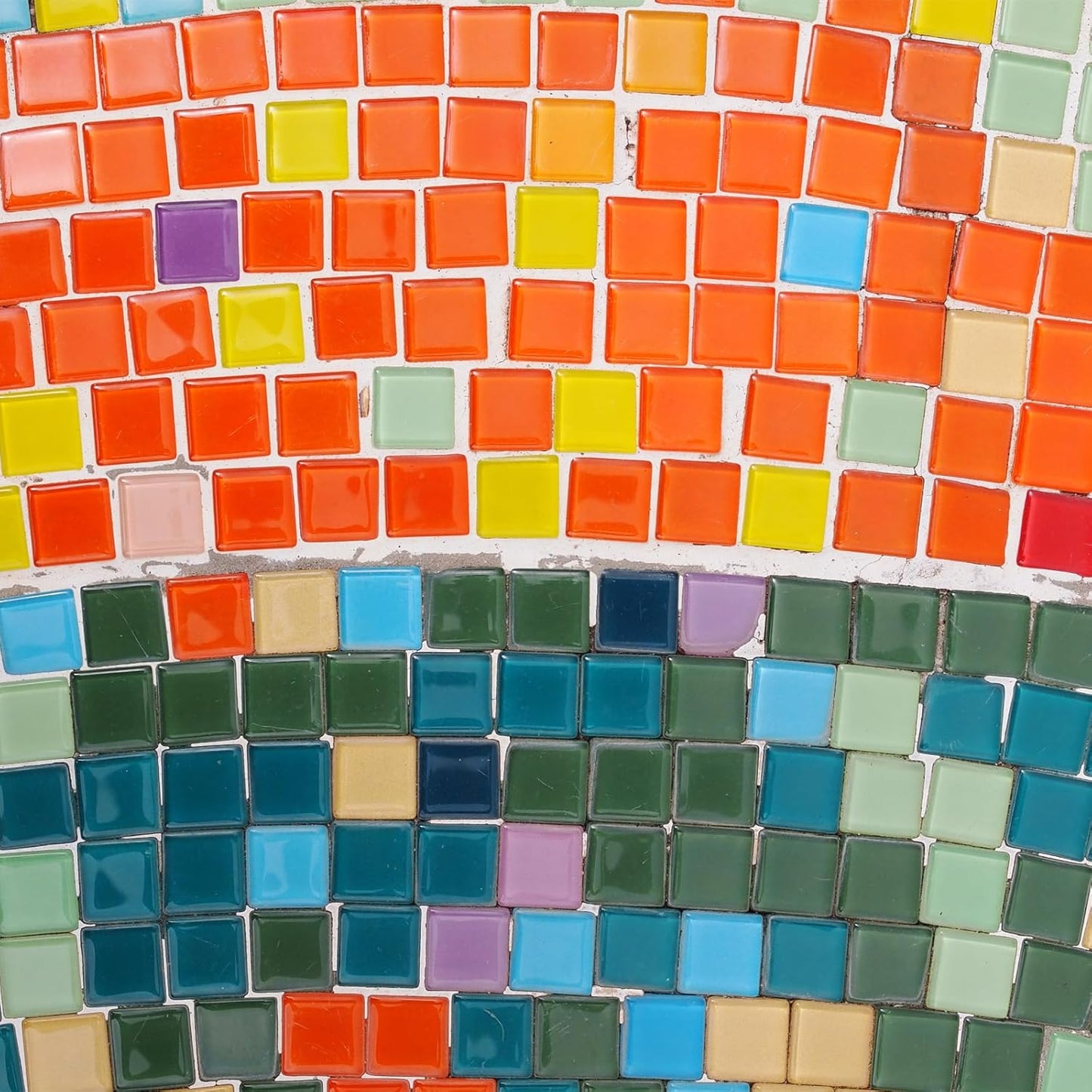 Mosaic Tiles for Crafts 0.44 LB Square Glazed, 0.4x0.4 Inch Light Yellow Ceramic Mosaic Pieces Tile Bulk Supplies for DIY Picture,Handmade Jewelry Art Decoration Gifts