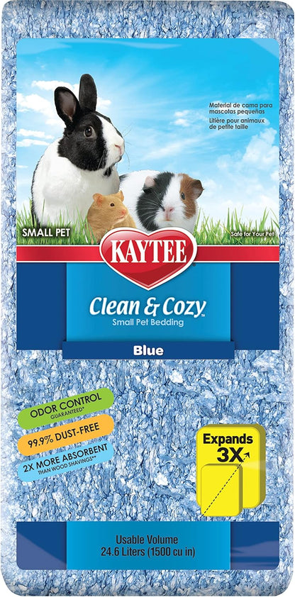 Clean & Cozy Confetti Bedding for Pet Guinea Pigs, Rabbits, Hamsters, Gerbils, and Chinchillas, 49.2 Liters