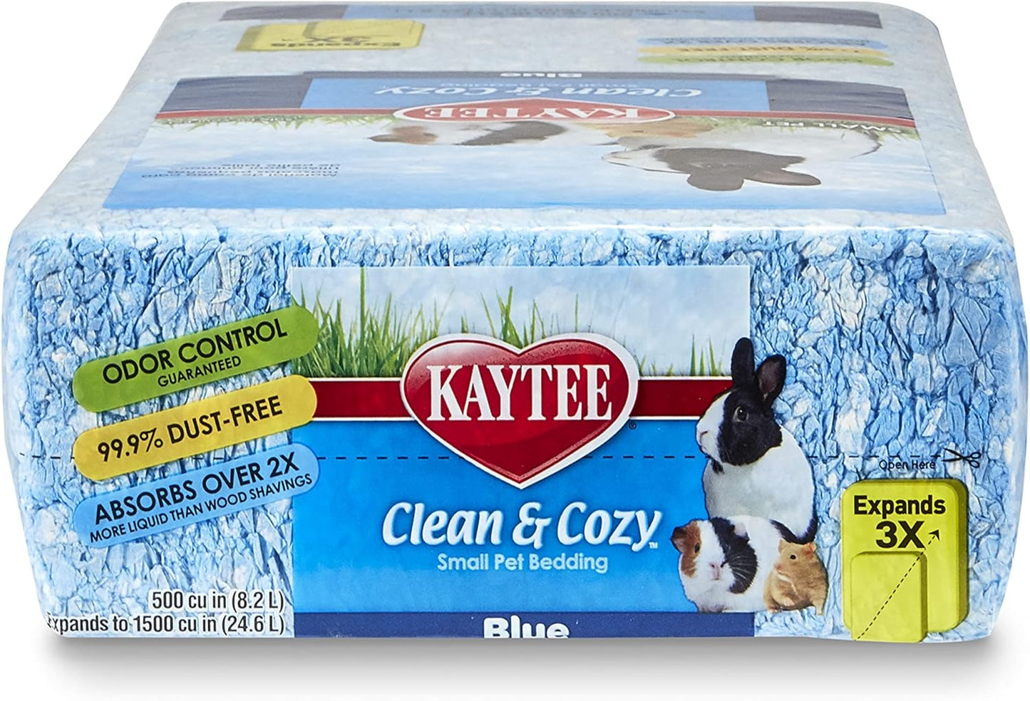 Clean & Cozy Confetti Bedding for Pet Guinea Pigs, Rabbits, Hamsters, Gerbils, and Chinchillas, 49.2 Liters