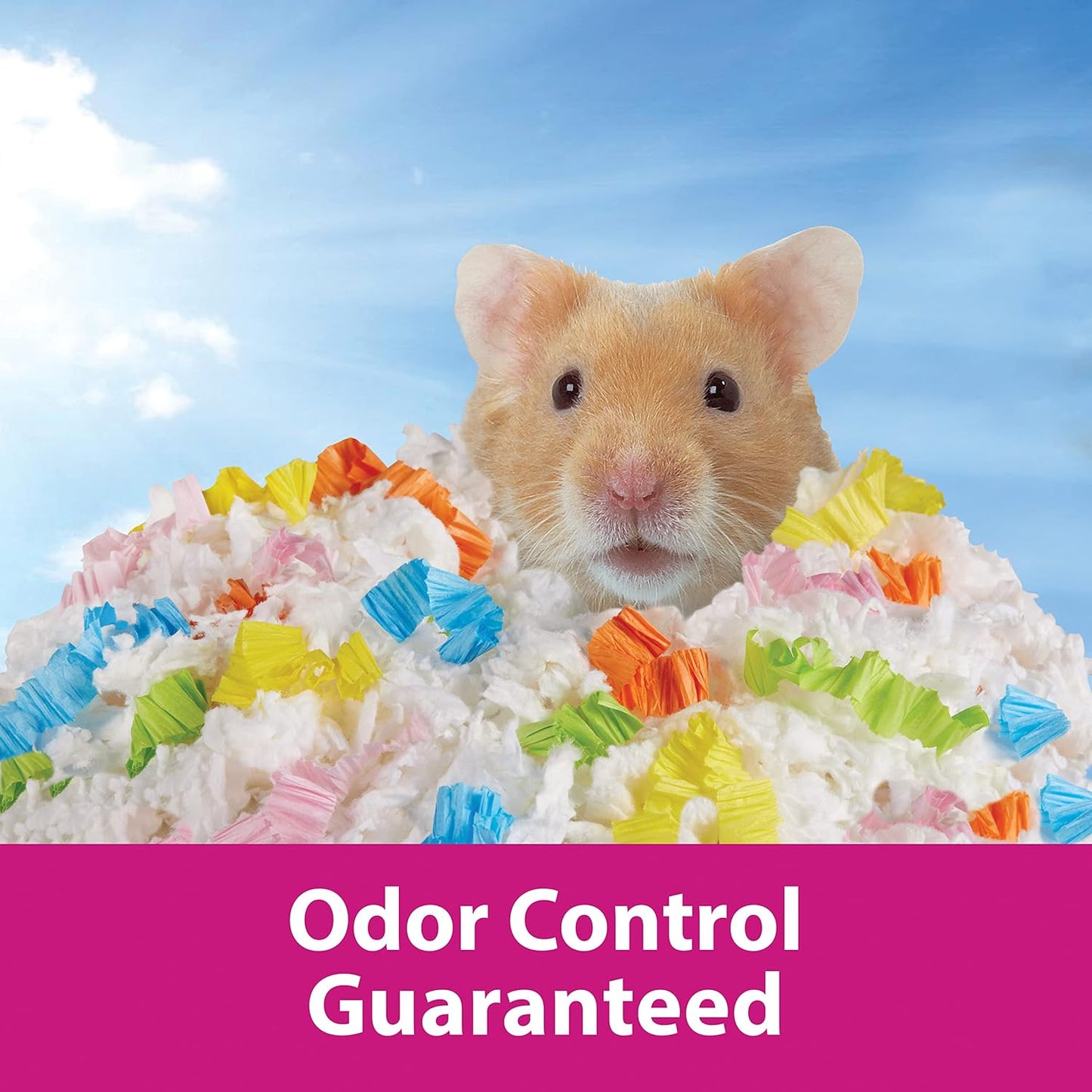 Clean & Cozy Confetti Bedding for Pet Guinea Pigs, Rabbits, Hamsters, Gerbils, and Chinchillas, 49.2 Liters