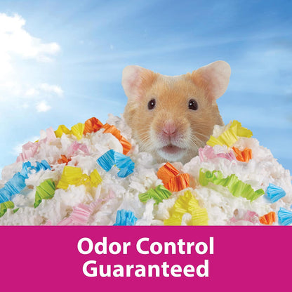 Clean & Cozy Confetti Bedding for Pet Guinea Pigs, Rabbits, Hamsters, Gerbils, and Chinchillas, 49.2 Liters