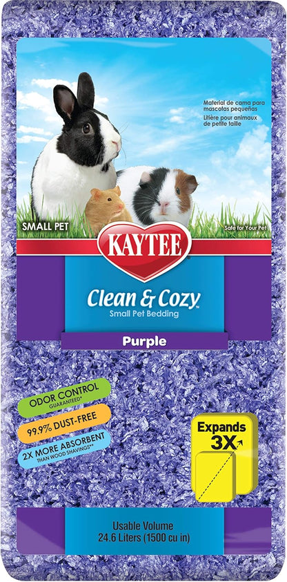 Clean & Cozy Confetti Bedding for Pet Guinea Pigs, Rabbits, Hamsters, Gerbils, and Chinchillas, 49.2 Liters