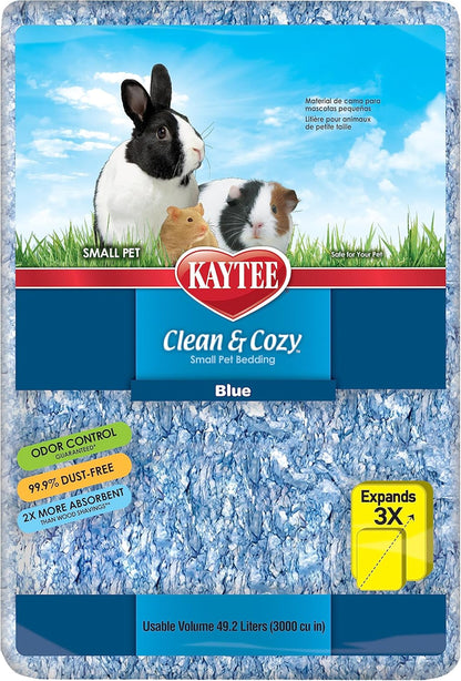 Clean & Cozy Confetti Bedding for Pet Guinea Pigs, Rabbits, Hamsters, Gerbils, and Chinchillas, 49.2 Liters