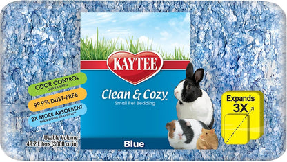 Clean & Cozy Confetti Bedding for Pet Guinea Pigs, Rabbits, Hamsters, Gerbils, and Chinchillas, 49.2 Liters