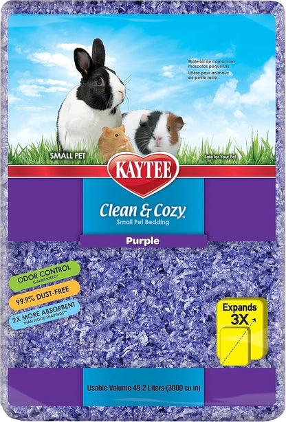 Clean & Cozy Confetti Bedding for Pet Guinea Pigs, Rabbits, Hamsters, Gerbils, and Chinchillas, 49.2 Liters