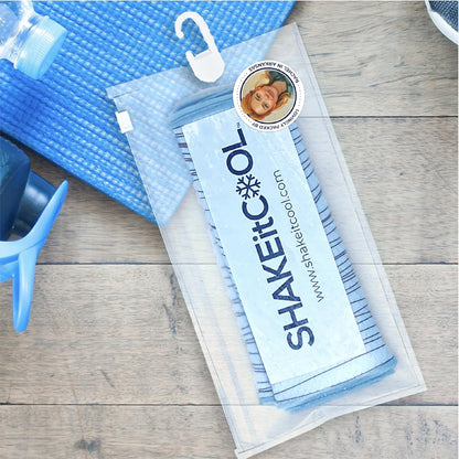 Original Cooling Towel – Be Cool in Style - Heat Relief, Soft, Lightweight, Sun Protection, Easy Clean - Perfect for Biking, Running, Yoga, Gym, Gardening - Vintage Yellow
