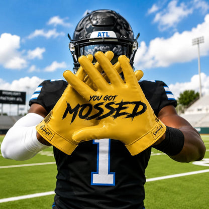 G.O.A.T. Silhouette Football Gloves – Ultra Sticky Grip Wide Receiver Gloves for Youth & Adult – All-Weather Performance – Breathable, Machine Washable