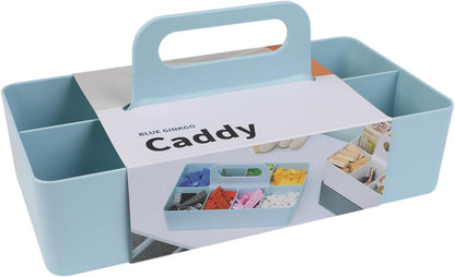Stackable Organizer Caddy, Rectangle, Yellow, Made in Korea | Portable. Adjustable. Home, Office & School Storage.