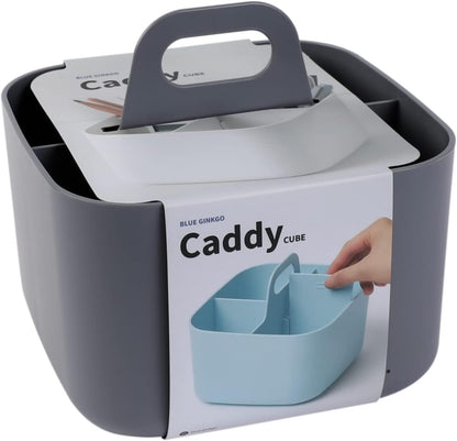 Stackable Organizer Caddy, Rectangle, Yellow, Made in Korea | Portable. Adjustable. Home, Office & School Storage.