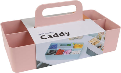 Stackable Organizer Caddy, Rectangle, Yellow, Made in Korea | Portable. Adjustable. Home, Office & School Storage.