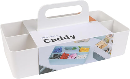 Stackable Organizer Caddy, Rectangle, Yellow, Made in Korea | Portable. Adjustable. Home, Office & School Storage.