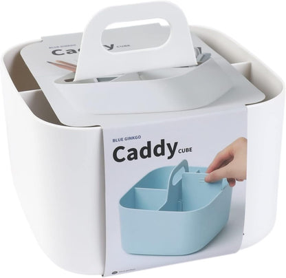 Stackable Organizer Caddy, Rectangle, Yellow, Made in Korea | Portable. Adjustable. Home, Office & School Storage.
