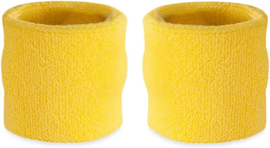 Wrist Sweatbands, Absorbent and Breathable Thick Cotton Bands for Working Out, Gymnastics, Basketball, Tennis, and Football, Multiuse Wristbands for Costumes and Cosplay