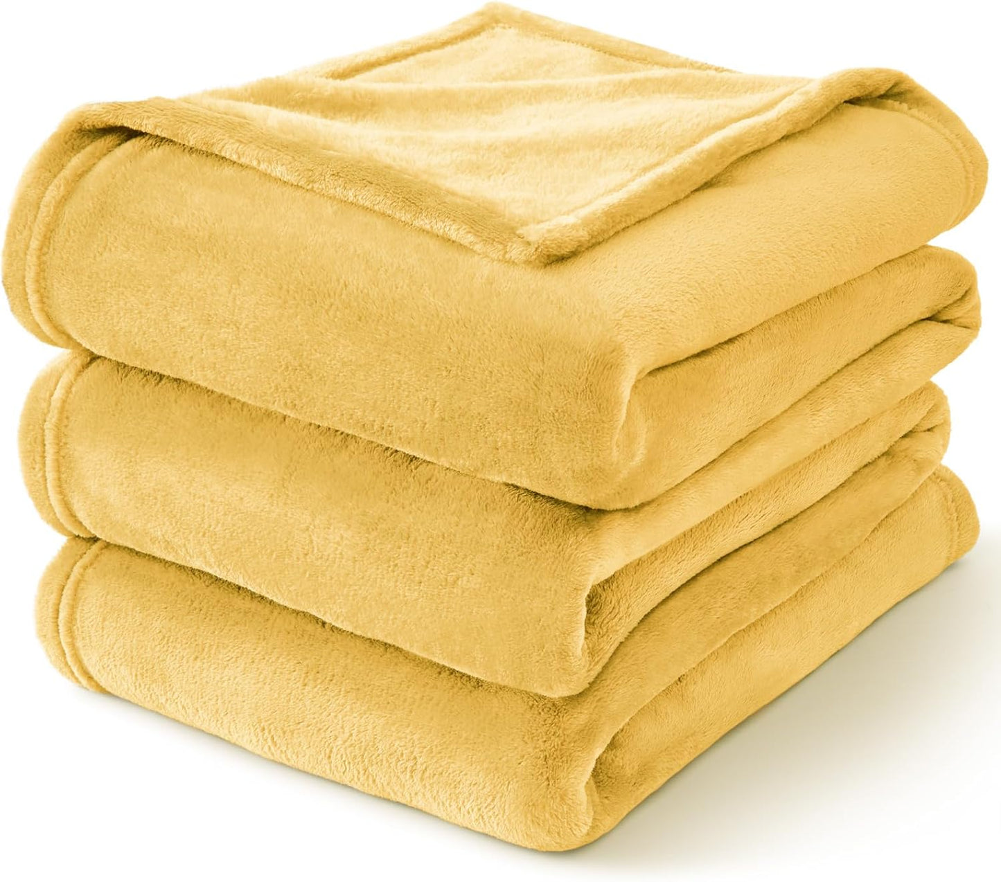 Fleece Blanket Soft Plush Twin Size Blanket Cream Yellow 60"x80" | Ultra Soft Fleece, Plush Microfiber, Lightweight Warmth, All Season Comfort, Fade Resistant, Machine Washable, Couch Sofa Bed