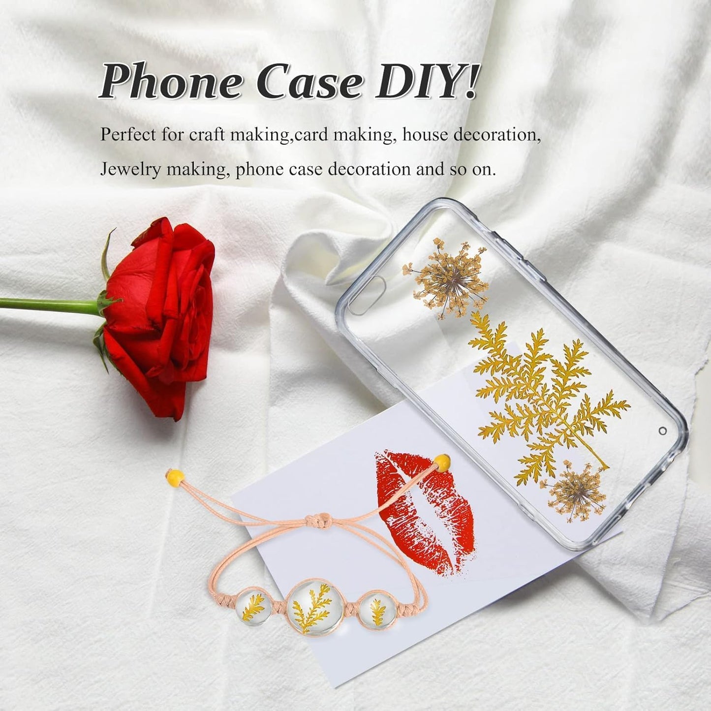 Large Size Golden Yellow Dried Sunflowers for Crafts Embellishment, Natural Real Pressed African Daisy for Resin DIY Jewellery Candle Making Phone Case Home Wedding Decor (3.14-3.54IN)