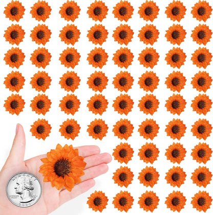 Large Size Golden Yellow Dried Sunflowers for Crafts Embellishment, Natural Real Pressed African Daisy for Resin DIY Jewellery Candle Making Phone Case Home Wedding Decor (3.14-3.54IN)