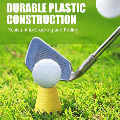Golf Simulator Tees, 8 Fixed Heights for Golf Mats | Flexible LDPE Golf Tees for Indoor Simulators and Flat Mats; 8-Piece Set Has 1 Per Height, 16-Piece Set Has 2
