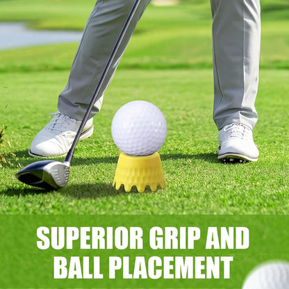 Golf Simulator Tees, 8 Fixed Heights for Golf Mats | Flexible LDPE Golf Tees for Indoor Simulators and Flat Mats; 8-Piece Set Has 1 Per Height, 16-Piece Set Has 2