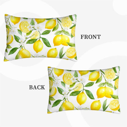 Yellow Lemon Decorative Pillowcases 20X30 Inch Throw Pillow Cover Sham Queen for Home Bedroom Men Women