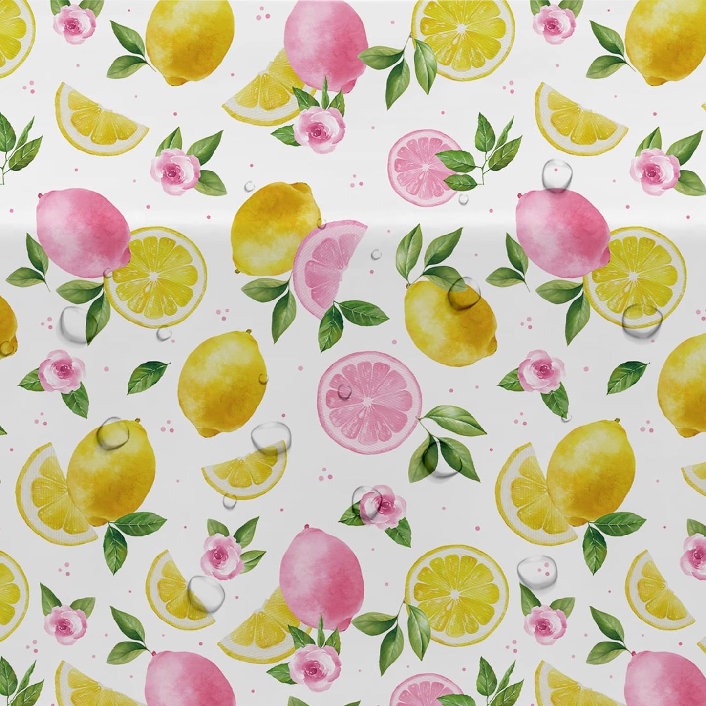Lemon Party Decorations Tablecloth for Girls Birthday Baby Shower Bridal Shower, 3 Pack Disposable Summer Pink Lemon Birthday Party Supplies Table Cover, 55in x 86in